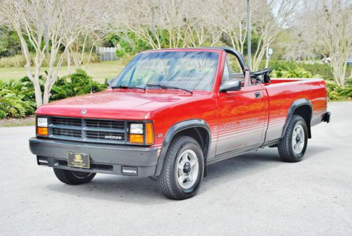 Very rare just 72,833 miles 1989 dodge dakota convertible loaded and mint truck