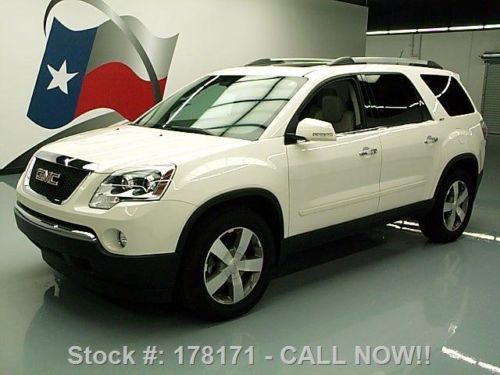 2011 gmc acadia slt dual sunroof nav dvd rear cam 18k texas direct auto