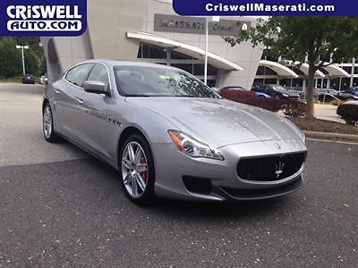 2014 maserati quattroporte gts gt s v8 silver demo loaded nav ferrari v8