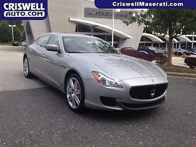 2014 maserati quattroporte gts gt s v8 silver demo loaded nav ferrari v8