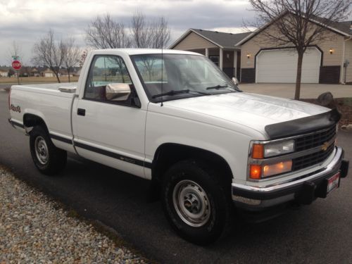 1990 chevrolet 1500 shortbox 4x4 pickup truck - 75k original miles short box p/u