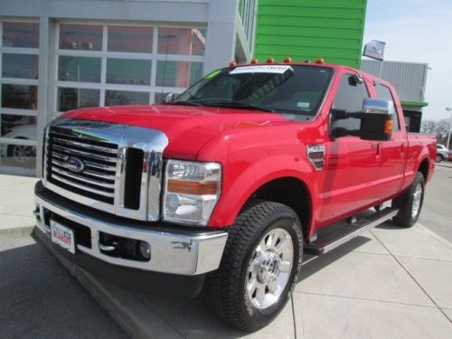 Super duty 4wd diesel leather fx4 lariat certified crew 1 owner linex ford truck