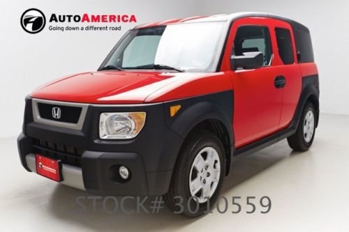 47k one 1 owner low miles 2006 honda element lx red fold up rear seats