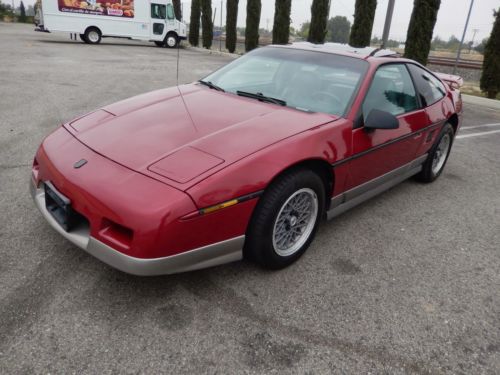 1987 pontiac fiero gt 2.8 v6 rare 5 speed very clean original car calif car 11