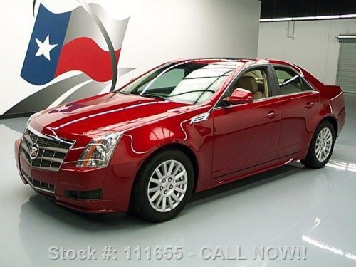 2010 cadillac cts v6 lux pano sunroof nav htd seats 21k texas direct auto