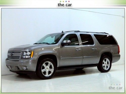 08 suburban ltz 4x4 1 ownr navigation dvd xm cam roof phone quad 20s pristine