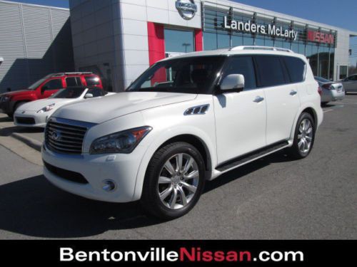 White 2013 infiniti qx56