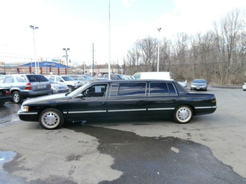 1999 cadillac deville limousine 6 door no reserve low low miles!!! rare find!!!!