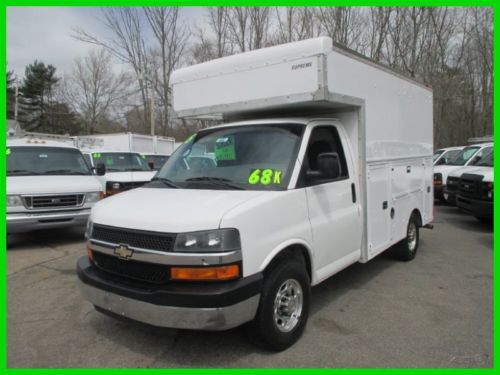 2005 chevrolet g 3500 10&#039; single rear wheel spartan utility box 68000 miles