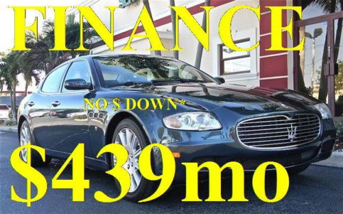 Florida, low mile &#039;05 maserati quattroporte, low % finance, $469mo w no $ down*