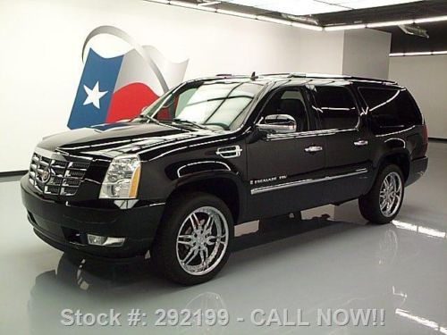 2007 cadillac escalade esv awd sunroof nav dvd 22&#039;s 77k texas direct auto