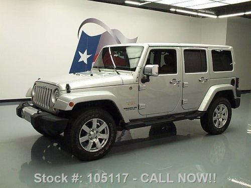 2012 jeep wrangler sahara hard top 4x4 auto nav 37k mi texas direct auto