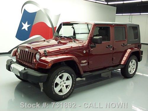 2009 jeep wrangler unltd sahara 4x4 4dr hardtop nav 45k texas direct auto