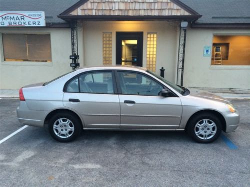 2001 honda civic lx sedan - clean autocheck, gas saver, fully detailed!