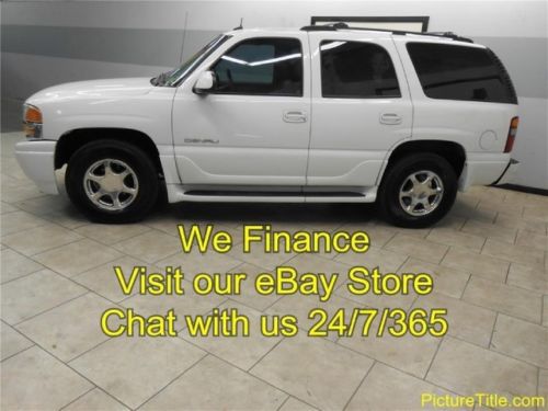 02 yukon denali awd leather heated seats tv/dvd 3rd row we finance 1 texas owner