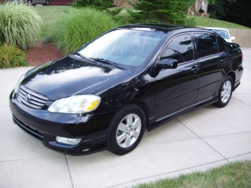 2003 toyota corolla &#034;s&#034; with 5 spped manual transmission  very clean