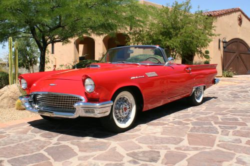 1957 ford t bird highly optioned both hard and soft tops!