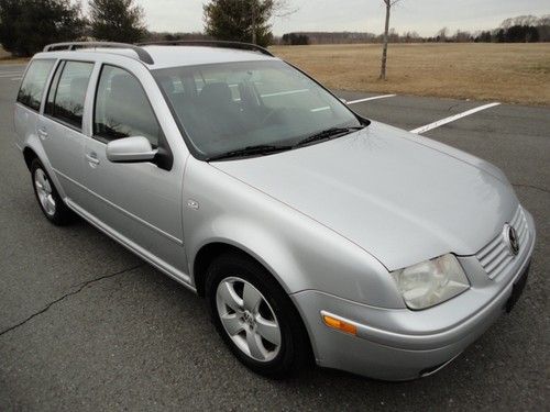 03 vw jetta tdi wagon turbo diesel one owner 50 mpg silver/black auto