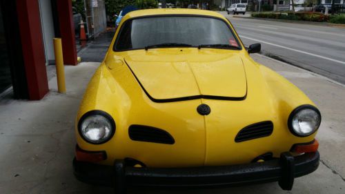 1974 yellow excellent condition volkswagen karmann ghia coupe