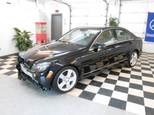 2011 mercedes-benz c300 4 matic nav 26k no reserve salvage rebuildable damaged