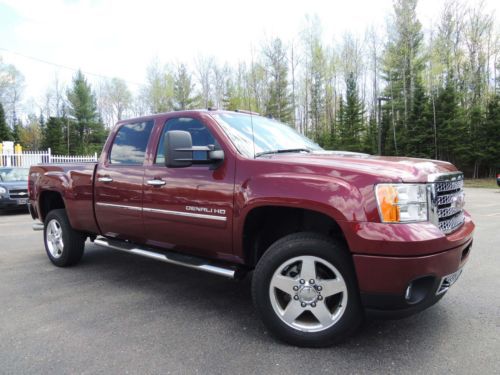 13 gmc sierra 2500hd 4x4 denali duramax diesel navigation hot/cool black leather