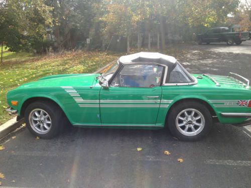 1976 java green triumph tr6 base convertible 2-door 2.5l with overdrive