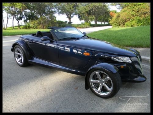 01 prowler clean 1 owner carfax low miles chrome wheels convertible softtop fl