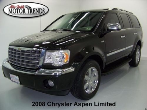 2008 chrysler aspen limited roof rearcam leather heated seats chrome wheels 77k