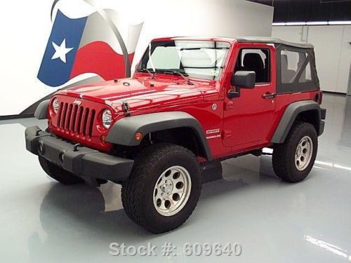 2011 jeep wrangler sport convertible 4x4 lifted 28k mi texas direct auto