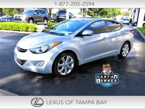 Hyundai elantra 26k mi one owner clean carfax navi heated leather sunroof loaded