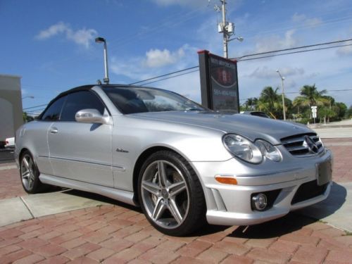 07 iridium silver clk-63 amg cabriolet -harman / kardon cd changer -navigation