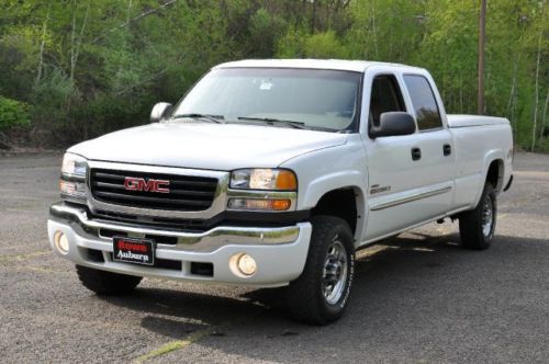 06 gmc sierra 2500 hd sle2 crew cab pickup 6.6l duramax turbo diesel no reserve!