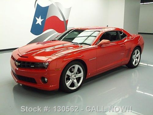 2010 chevy camaro 2ss 6.2l v8 auto htd leather 20&#039;s 37k texas direct auto