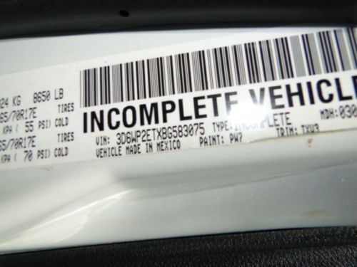 2011 RAM 2500 DODGE RAM WORK TRUCK REPAIRABLE SALVAGE TITLE REBUILDABLE DAMAGE, US $10,800.00, image 49