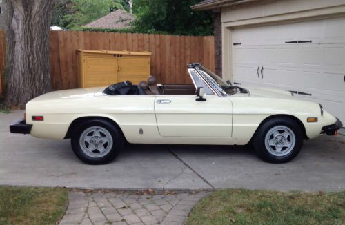 1982 alfa romeo spider veloce convertible 2-door 2.0l