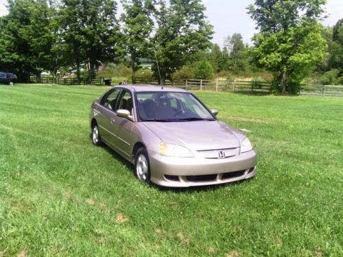 2003 Honda Civic Hybrid Sedan 4-Door 1.3 low reserve salvage excellent condition, image 3