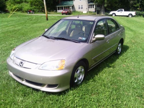 2003 Honda Civic Hybrid Sedan 4-Door 1.3 low reserve salvage excellent condition, image 5
