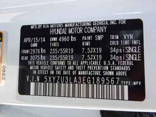 2014 hyundai santa fe sport 2.0l turbo