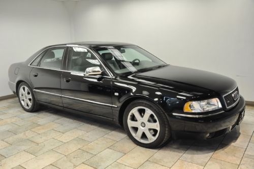 2001 audi s8 blk/black navigation low miles 1-owner