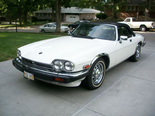 1990 Jaguar XJS White Convertible, image 4