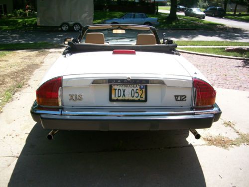 1990 Jaguar XJS White Convertible, image 9
