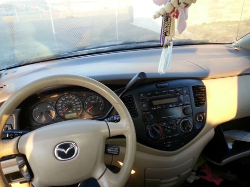 2003 Mazda MPV for parts or poss repair white wrecked 4 door NO RESERVE, US $1,700.00, image 9