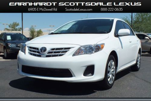 2013 toyota corolla le, low miles, dealer owned, clean carfax