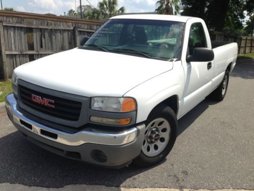 2006 gmc sierra 1500 sl single cab long bed fl pickup 2-door 4.3l v6 one owner