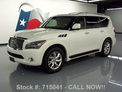 2012 infiniti qx56 theater 8pass sunroof nav dvd 39k mi texas direct auto