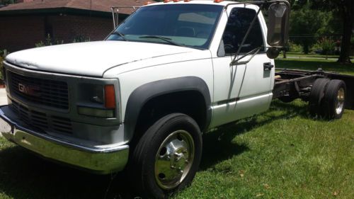 2001 gmc 3500hd sl cab chassis 6.5 turbo diesel automatic 183&#034; wheel base