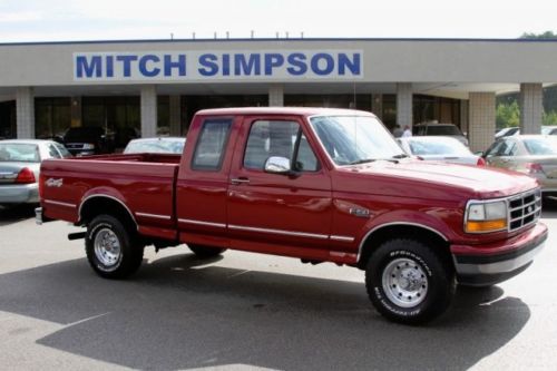 1994 ford f-150 xlt supercab 4x4 5.8l v8 great miles southern truck clean carfax