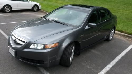 2005 acura tl 82k v6-anthracite, at - clean carfax &amp; great condition - $12100
