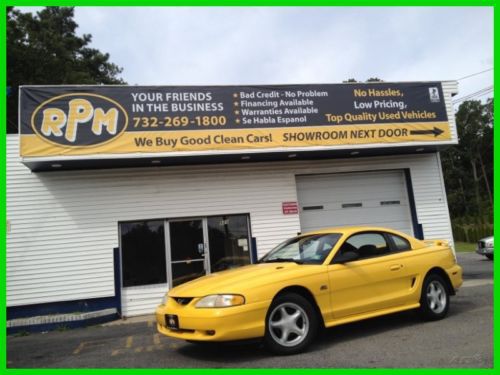 94 mustang gt 5.0 v8 16v low miles yellow power seats &amp; windows nj ny pa ct