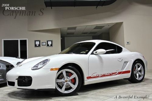 2008 porsche cayman s white tiptronic leather *only 24k miles loaded